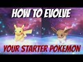 How to evolve eevee and pikachu starter pokemon lets go pikachu and eevee