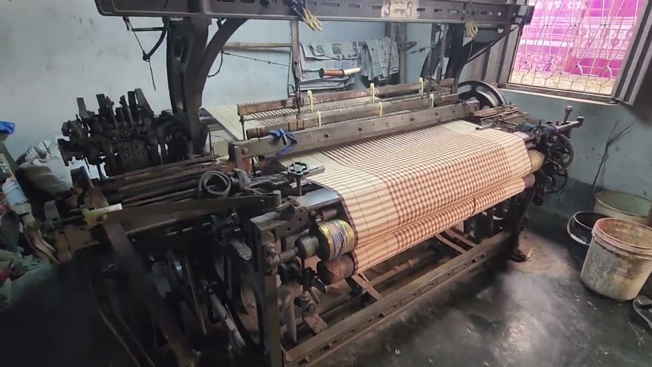 Textile machine worker 