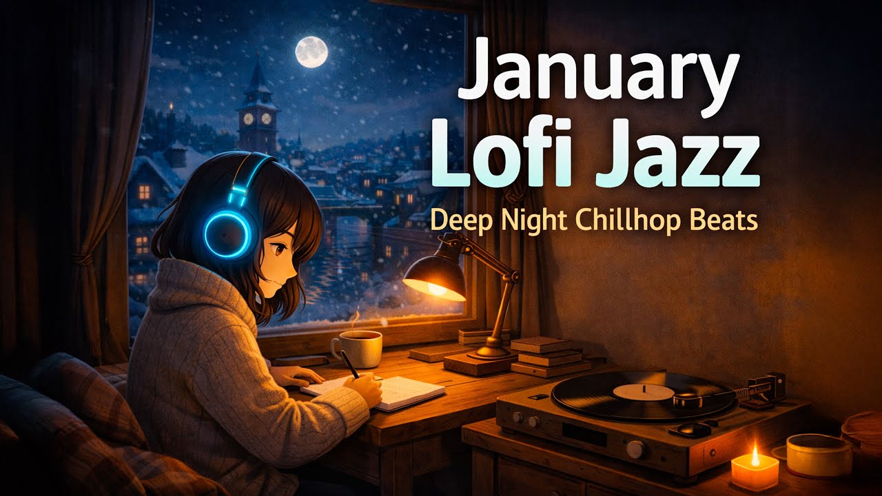 January Lofi Jazz – Deep Night Anime Chillhop for Focus, Study & Relax