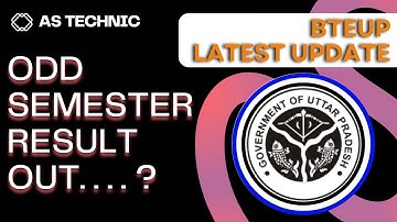 BTEUP RESULT ODD SEMESTER DATE OUT 2023 | BTEUP RESULT | AS TECHNIC OFFICIAL | RESULT DATE