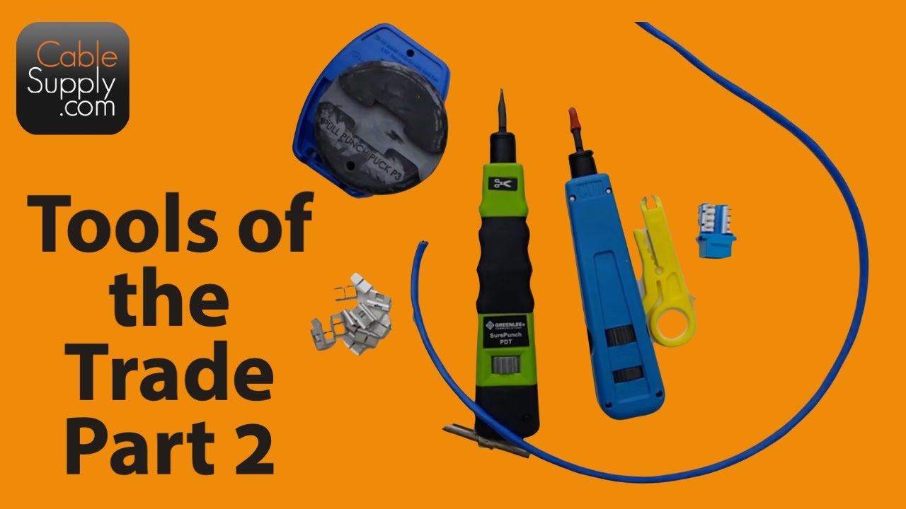 Tools of the Computer Cabling Trade Part 2 - YouTube