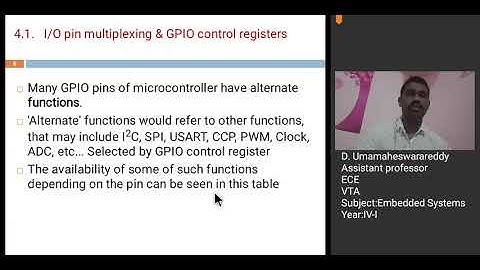 ES-unit4-L1-I/O pin multiplexing & GPIO control registers
