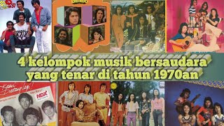 4 musical groups that became famous in the 70s in Indonesia.