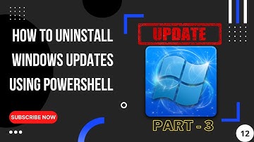 how to uninstall windows updates using Powershell | Windows 11 | Windows 10