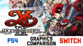 Ys IX: Monstrum Nox - Graphics Comparison PS4 and Nintendo Switch @2old4gaming