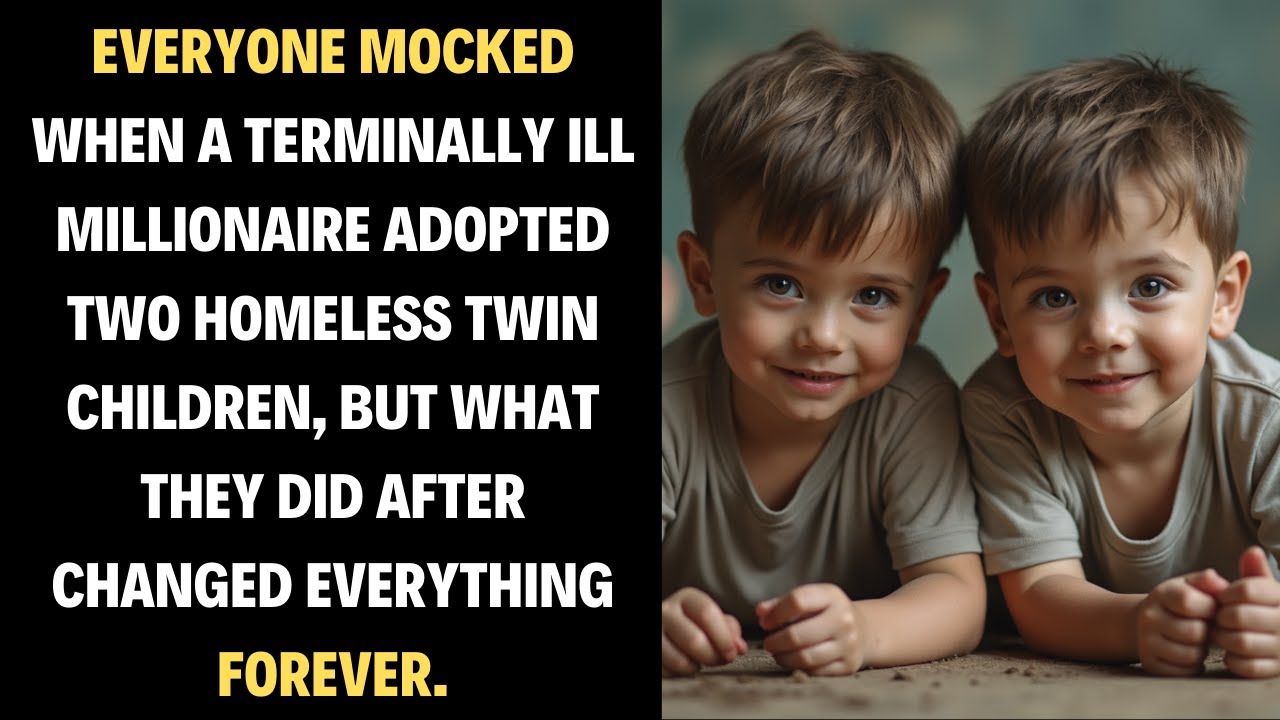 EVERYONE MOCKED WHEN A TERMINALLY ILL MILLIONAIRE ADOPTED TWO HOMELESS TWIN CHILDREN, BUT WHAT...