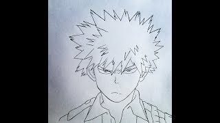 How to draw Bakugo (Boku no Hero Academia)