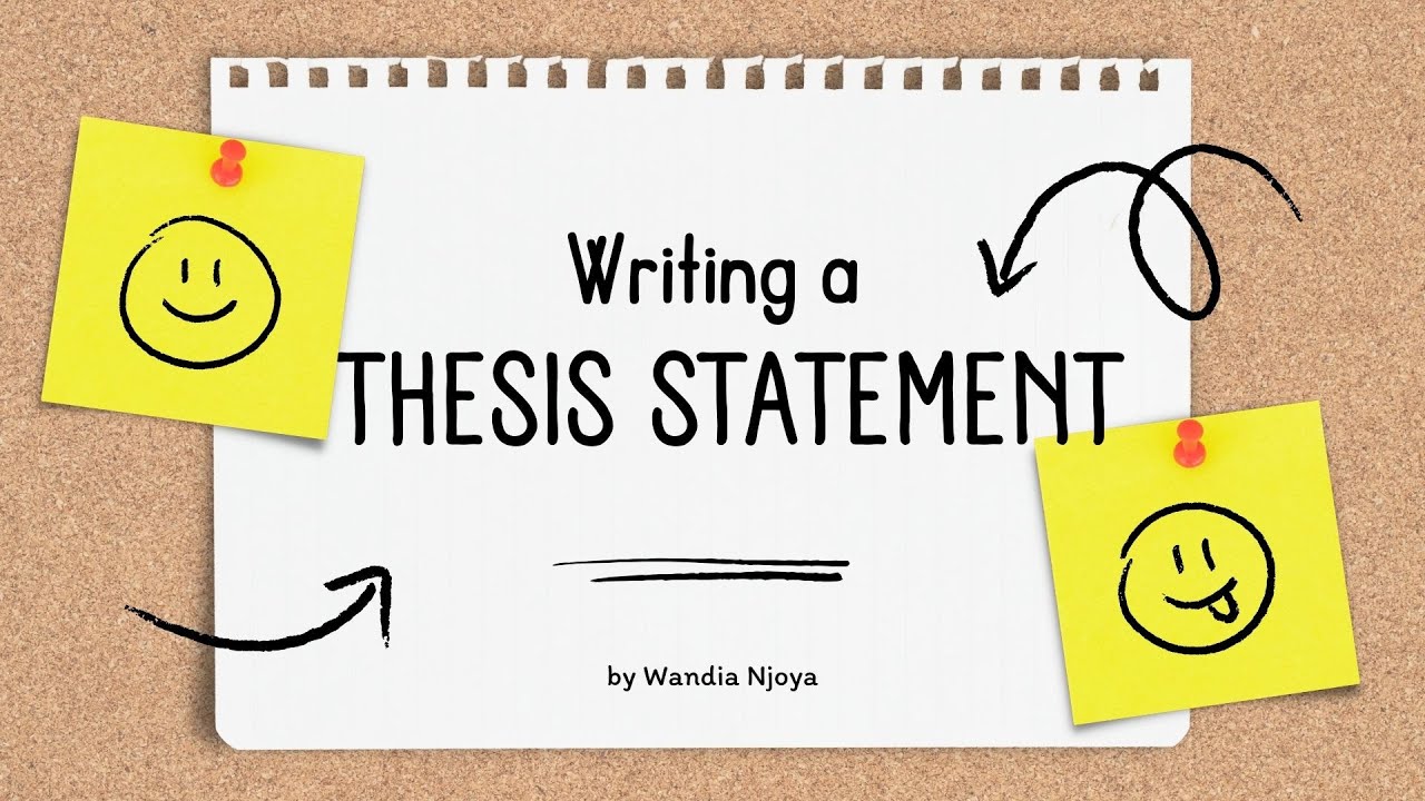 From brainstorming to thesis statement