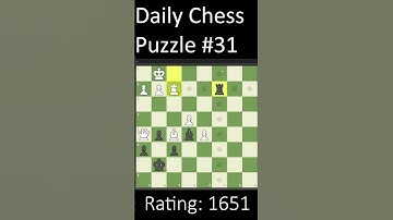 Daily Chess Puzzle no.31 #shorts