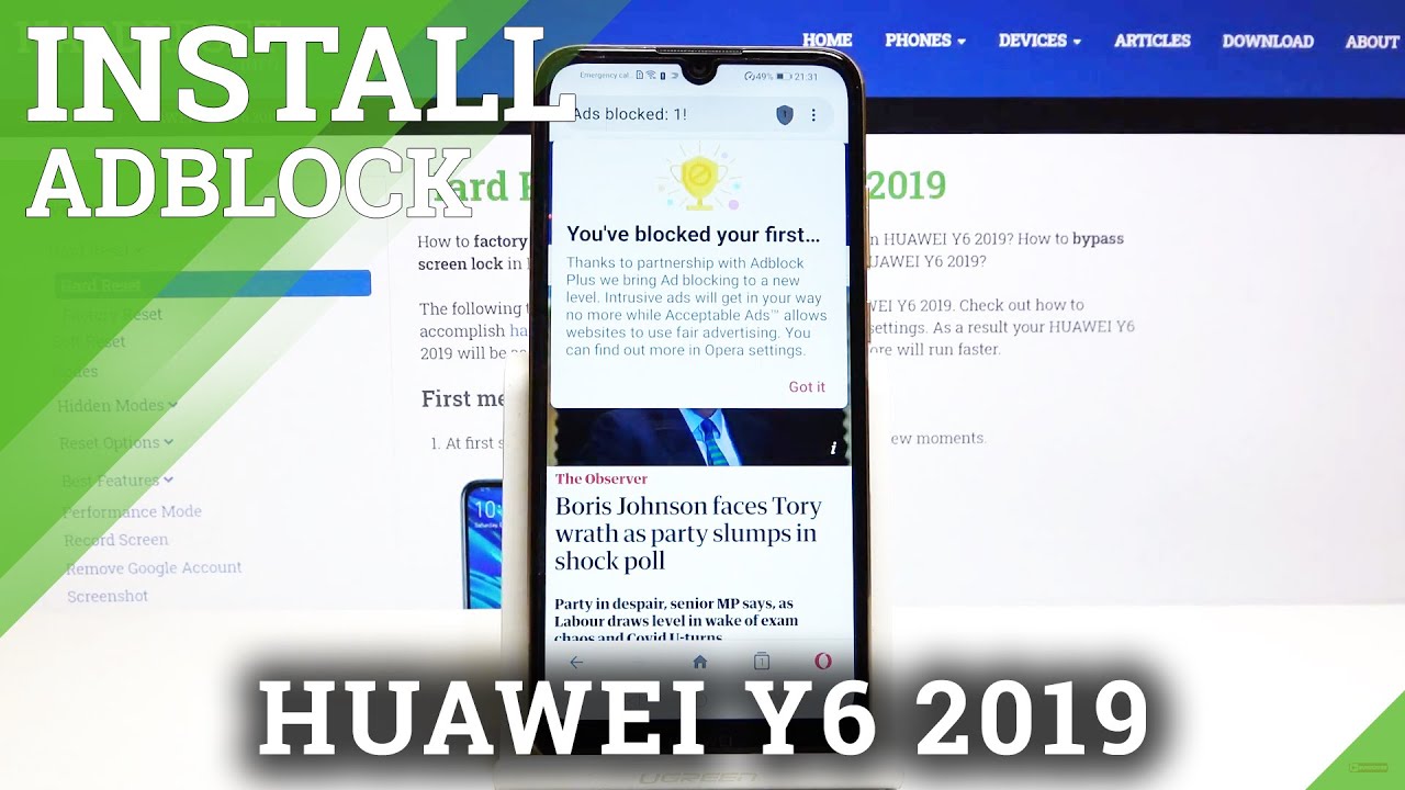 Erobring trompet uafhængigt Remove Annoying Adds in Huawei Y6 (2019) - Block All Adverts - YouTube