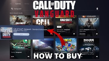 How To Buy Call Of Vanguard Standard Edition On PS5