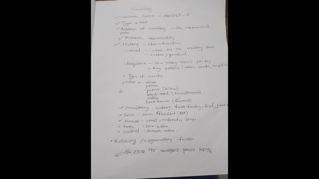 Vomiting 