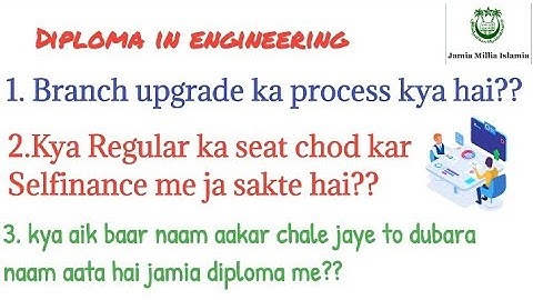 Jamia Diploma in Engineering branch upgrade kaise karen??#jamiamilliaislamia #jamiacutoffs