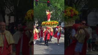 Jesus Statue Carried in Azorean Procession | Traditional Catholic Festa