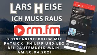 Radiointerview bei RauteMusik Main zu meinem Song  Lars Heise - Ich muss raus am 30.04.2021