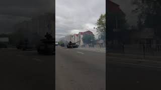 ЛНР. техника возвращается с парада по улице Обронной 09.05.2021