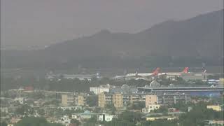 LIVE: A view of Kabul airport as people try to leave Afghanistan