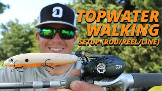 Topwater Walking Bait Setup (Rod/Reel/Line) | Patrick Walters