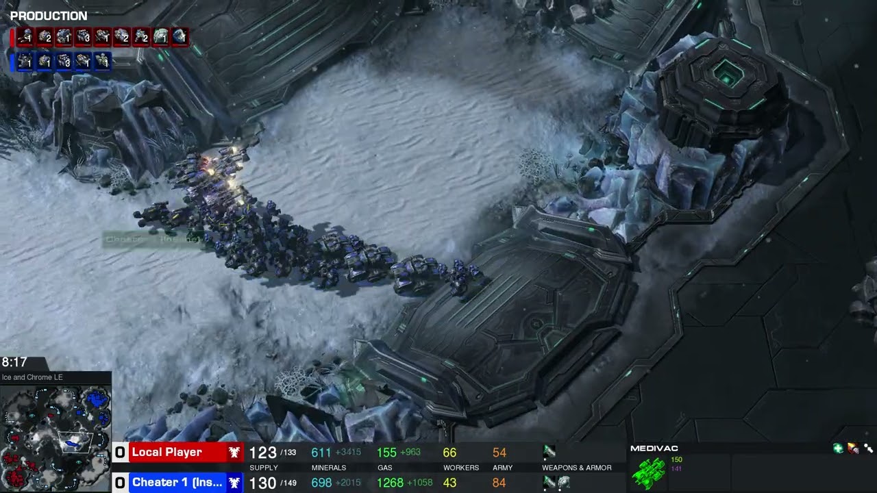 StarCraft 2 | Offline Replay | TvT | MicroMachine v1.17.19 | Cheater Insane Air | python-sc2 Local