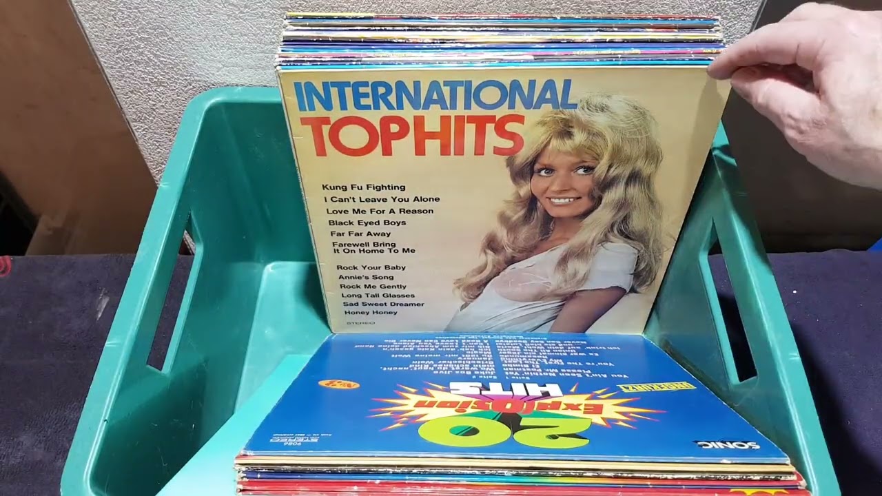 Schallplatten-Sammlung, 70er, (Sampler)