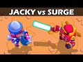 Monster JACKY vs SURGE | 1vs1 | Villano VS Heroe | Brawl Stars