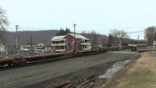NS coal train 506 meets intermodal 21M Mattawana, PA 2 27 17
