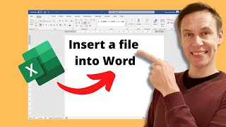 How to embed an Excel file into Word screenshot 5