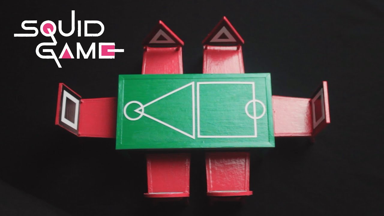 Squid Game Miniature Table and Chair YouTube