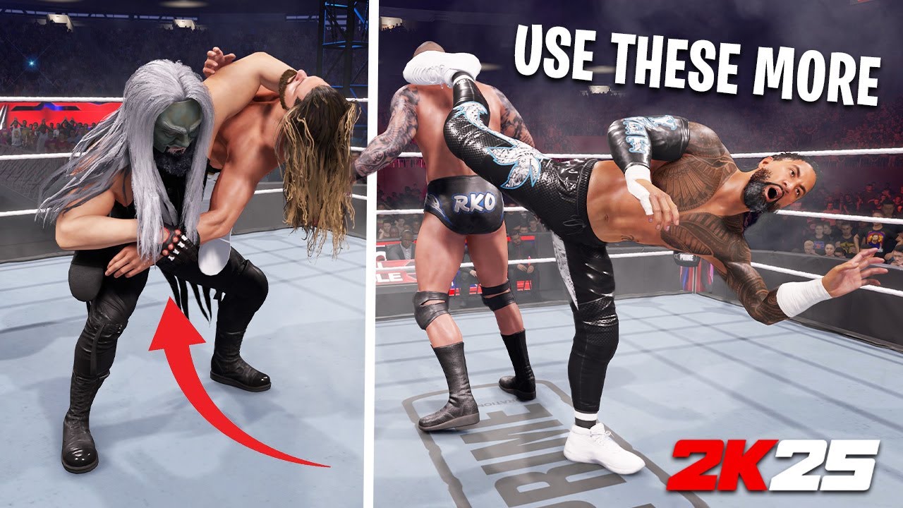 50 самых недооценённых приёмов в WWE 2K25