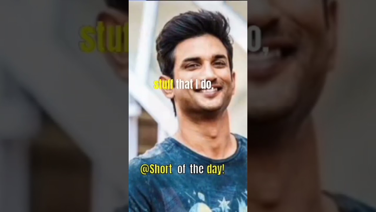 Ms dhoni talks about sushant singh Rajput!