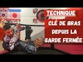 Technique mma  jjb comment finalis une cl de bras depuis la garde ferme