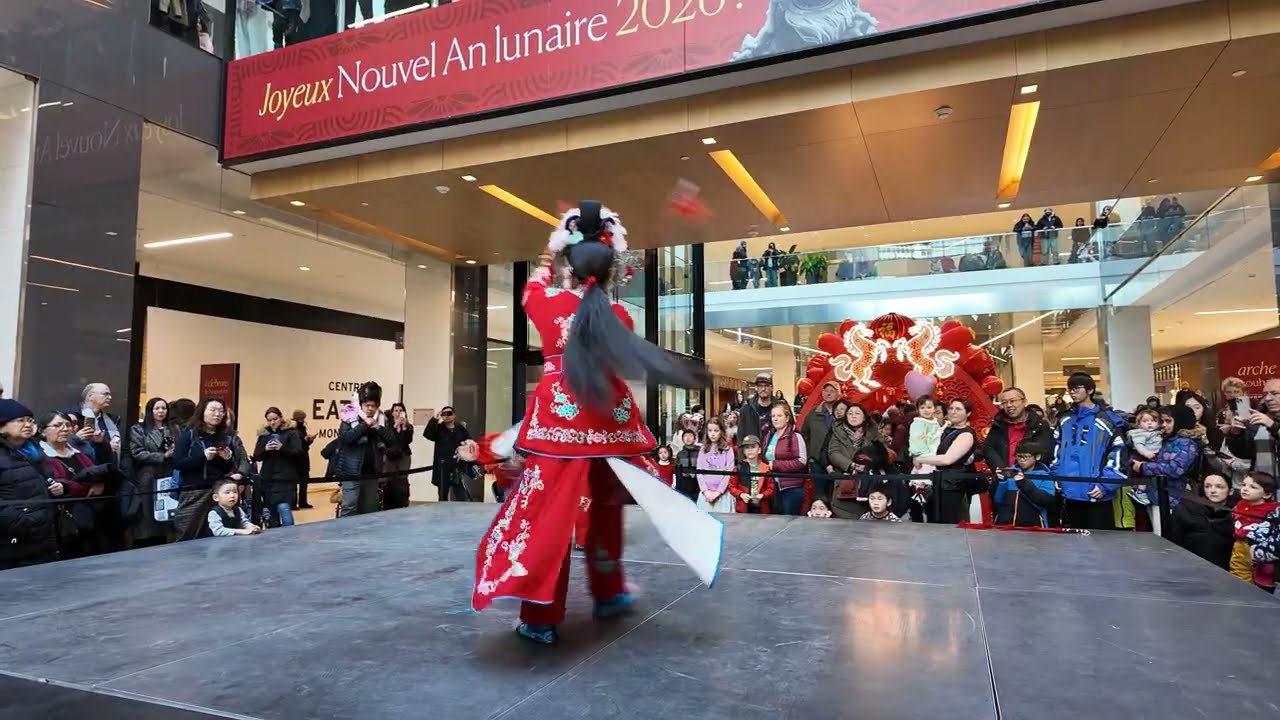 中國農歷新年#加拿大滿地可商場京劇演出#賀馬年2026
