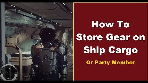 Starfield! How to Store Inventory on Party Members or Ship Storage!