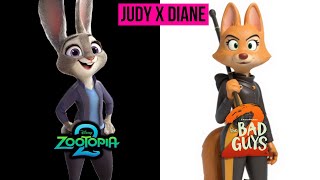 Judy VS Diane - Zootopia 2 VS The Bad Guys - Songs Battle