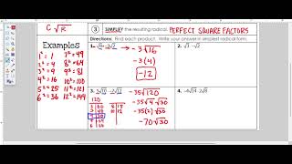 3 2 1 Simplifying Radicals