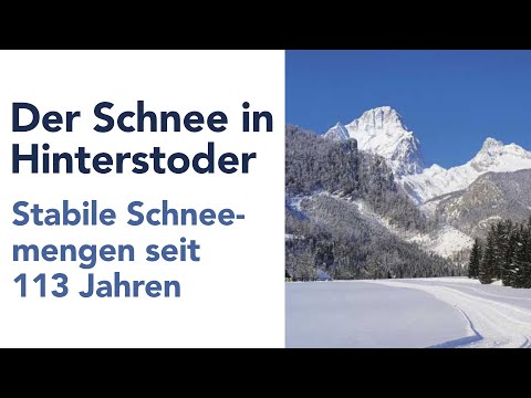 Der Schnee in Hinterstoder (seit 1909/10)