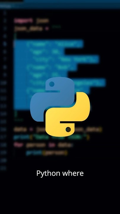 Advanced Way to Work with JSON Data in Python ! - YouTube