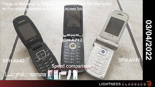 (Old Video) Samsung SPH-A640 - SGH-A717 - SPH-A940 Speed comparison