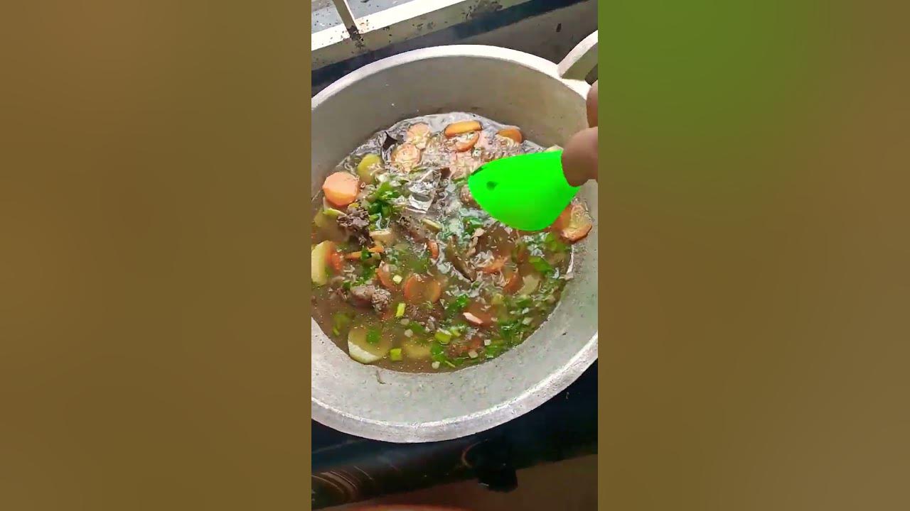 sup tulang sapi + sambal cabe ijo