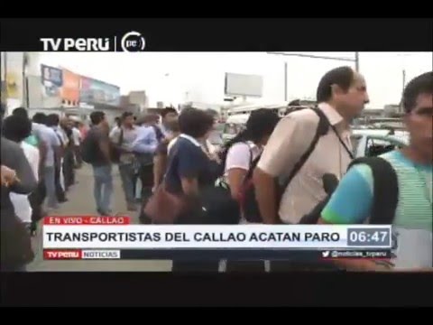 Transportistas del Callao acatan paro contra corredor JP