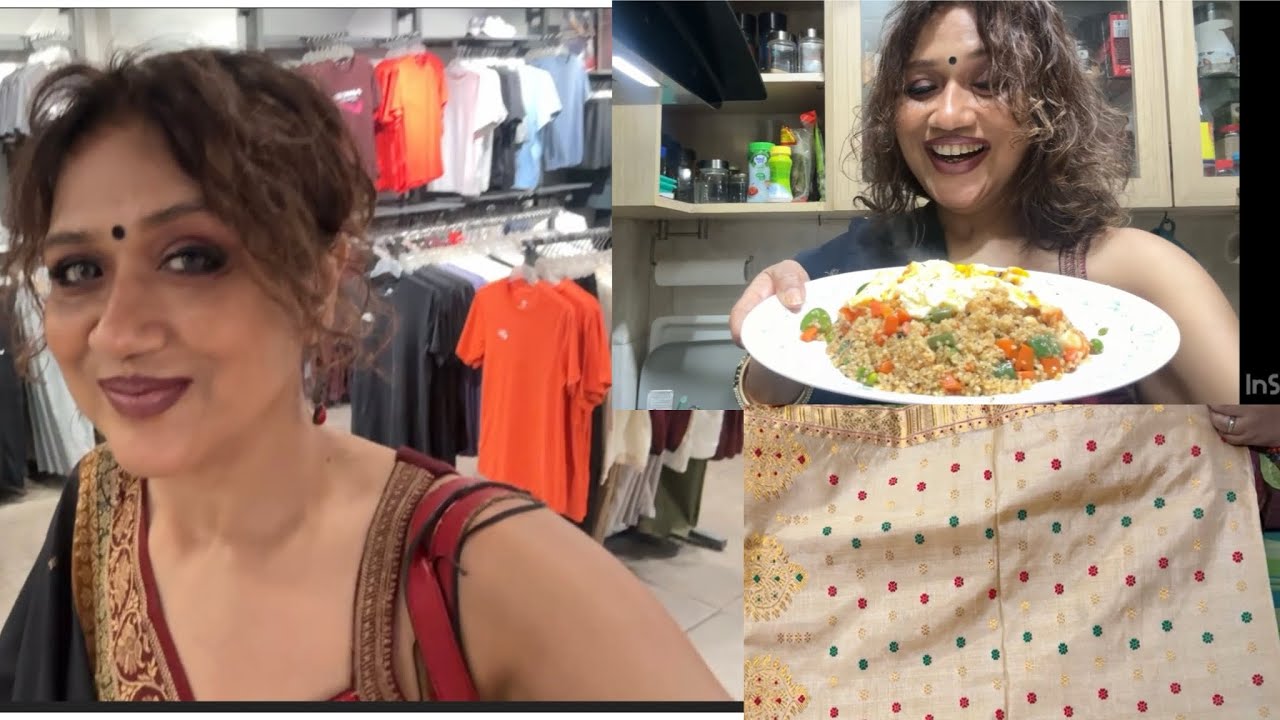 Saree dekhtey chutlam bondhur bari…#bengalivlog #lifestyle #family #home #familyvlog 