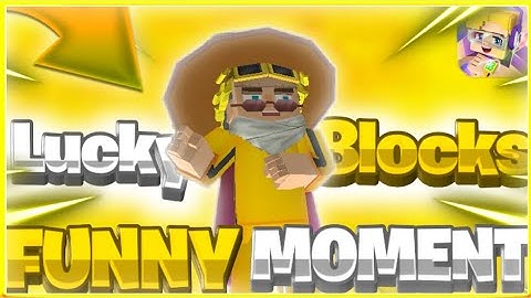 Blockman Go Most Funniest Moments In Lucky Block Skywars | [Block BlockyMods]