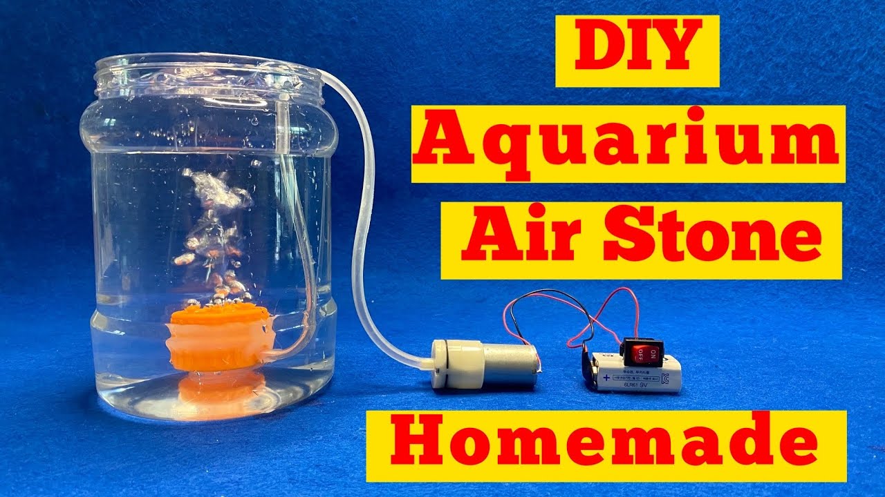 DIY Aquarium Air Stone / How to make aquarium bubbles stone at home