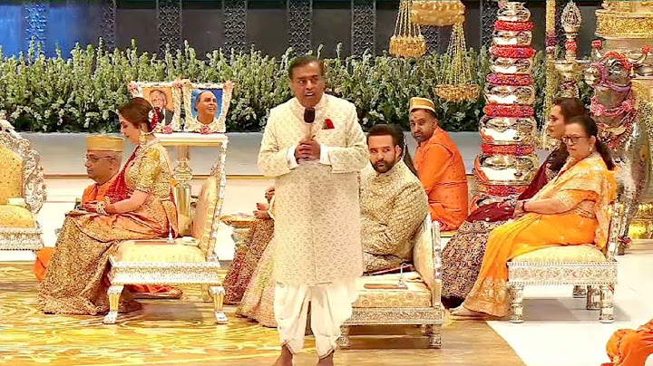 Mukesh Ambani Speech At Son Anant Ambani Wedding With Radhika Merchant