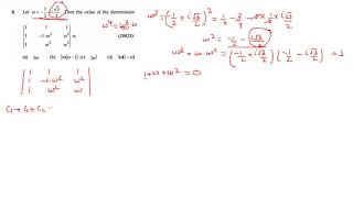 IIT JEE 2002 determinant question