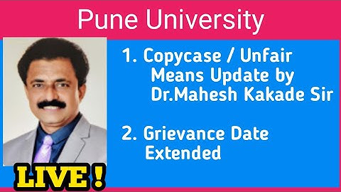 Copycase / Unfair Means Update By Dr. Mahesh Kakade Sir