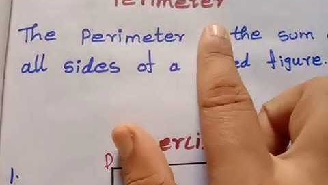 4th standard maths geometry  perimeter and exercise 1.1d chapter1 term1