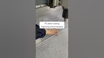 PC sheet is being engraving and processing