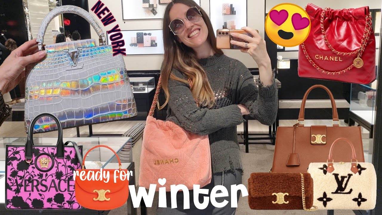 HOTTEST NEW BAGS 🔥 NEW YORK Luxury Shopping Vlog 🔥 LOUIS VUITTON Aurora  Borealis, CHANEL 23K, CELINE 