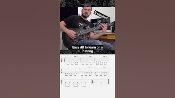 Need an easy riff to play on a 7 string guitar? #metal